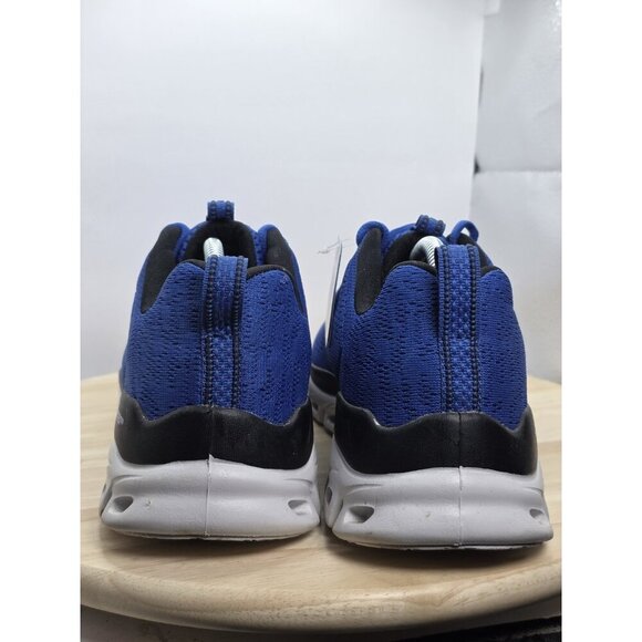 Skechers Shoes Sport Glide Mens Size 10 Blue Black Memory Foam Comfort 232136 - Picture 6 of 10